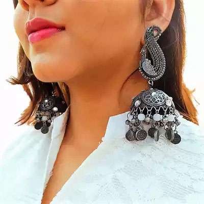 Black Polish Earrings