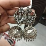 double stone jhumka