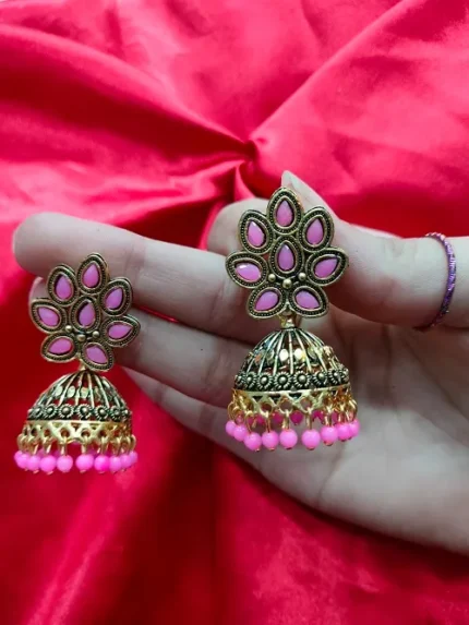RAJKOT STONE JHUMKA