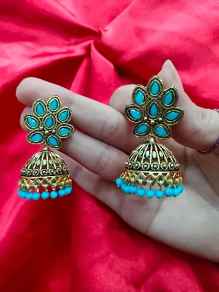 RAJKOT STONE JHUMKA