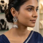DOUBLE STONE JHUMKA