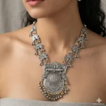 Peacock Black Polish Necklace