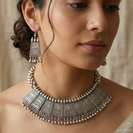 RAMPAM OXIDISED NECKLACE