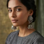 SQUARE BLACK JHUMKI